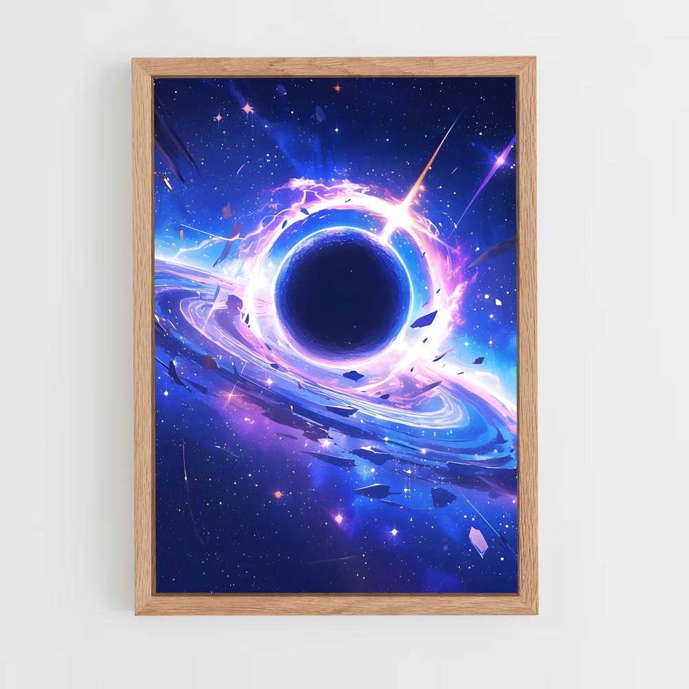 Poster Art Cosmique Éclatant – affiche Art spatial (vue 4)